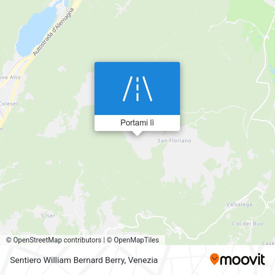 Mappa Sentiero William Bernard Berry