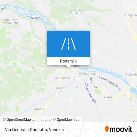Mappa Via Generale Gandolfo