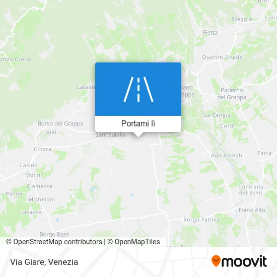 Mappa Via Giare