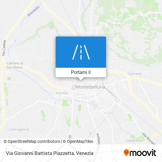 Mappa Via Giovanni Battista Piazzetta