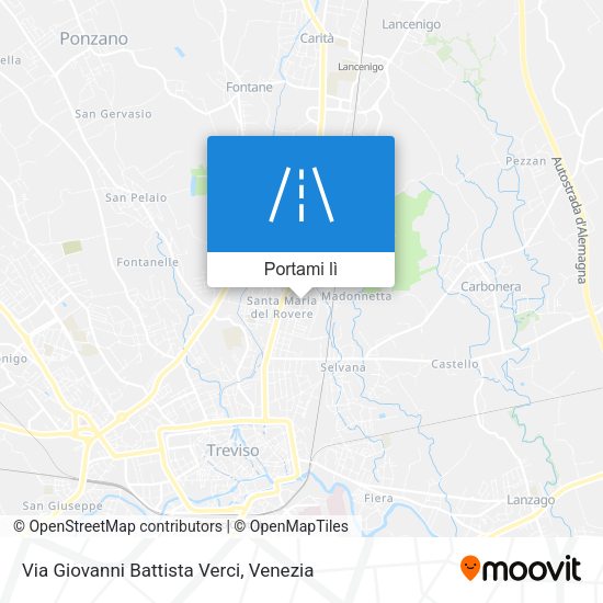 Mappa Via Giovanni Battista Verci