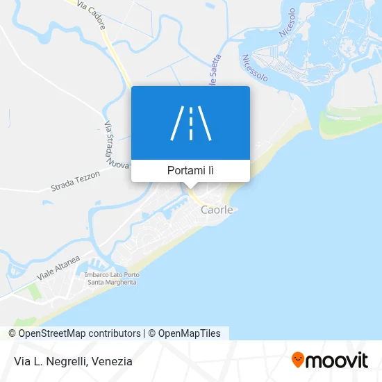 Mappa Via L. Negrelli