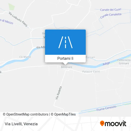 Mappa Via Livelli
