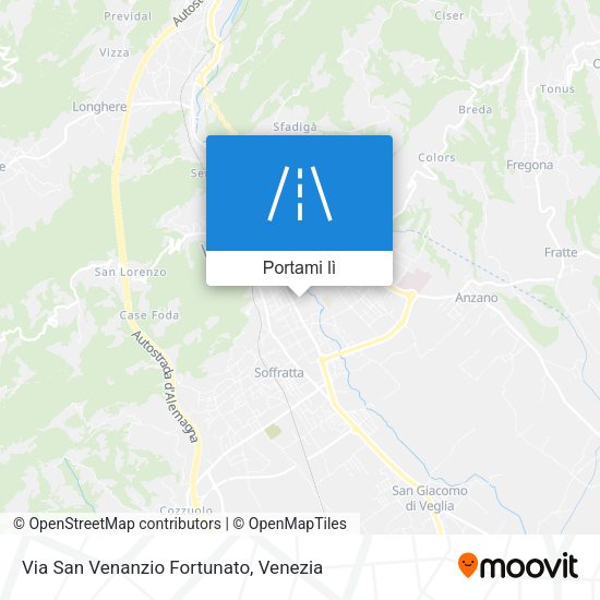Mappa Via San Venanzio Fortunato