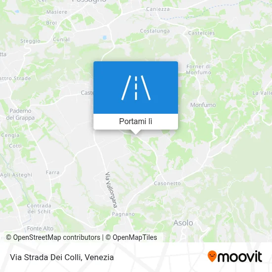 Mappa Via Strada Dei Colli