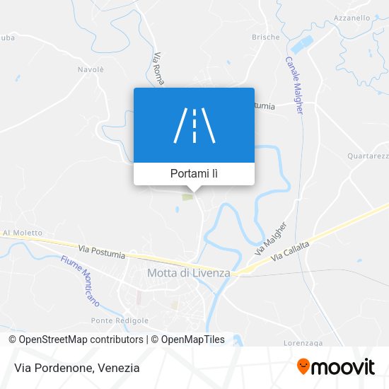 Mappa Via Pordenone