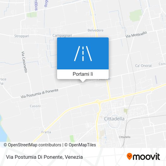 Mappa Via Postumia Di Ponente