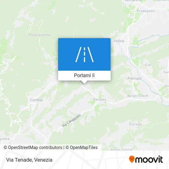 Mappa Via Tenade