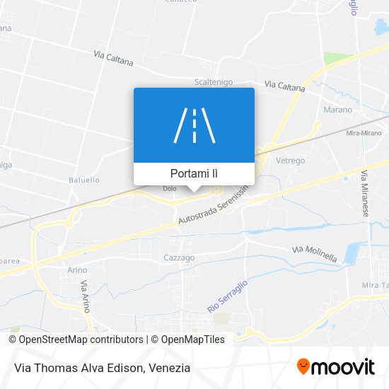 Mappa Via Thomas Alva Edison