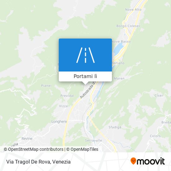 Mappa Via Tragol De Rova
