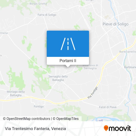 Mappa Via Trentesimo Fanteria