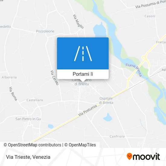 Mappa Via Trieste