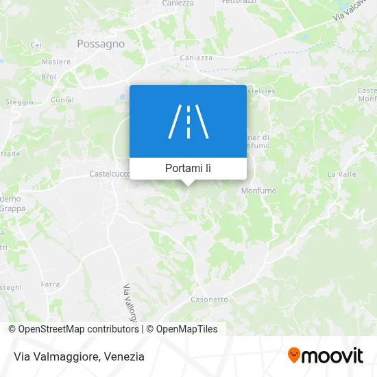 Mappa Via Valmaggiore