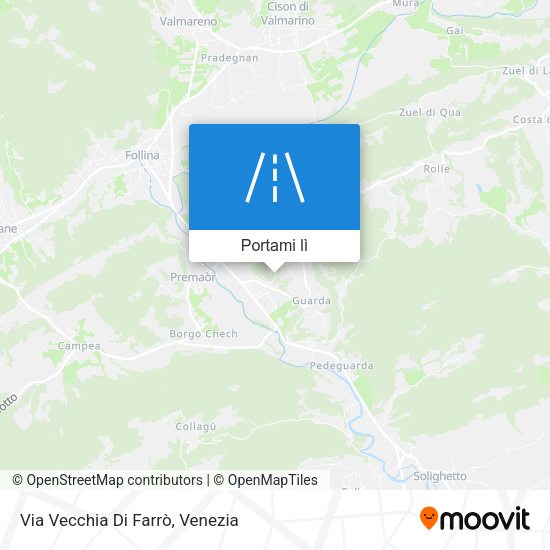 Mappa Via Vecchia Di Farrò