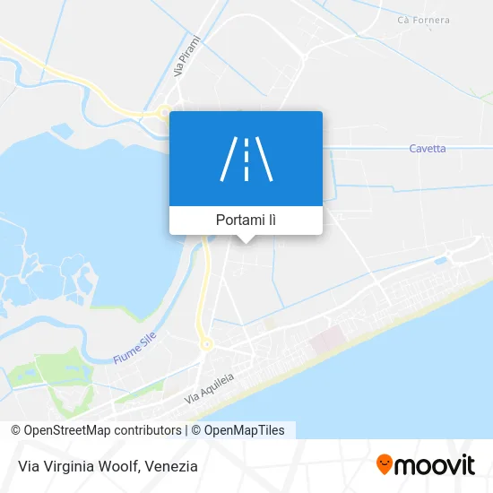 Mappa Via Virginia Woolf