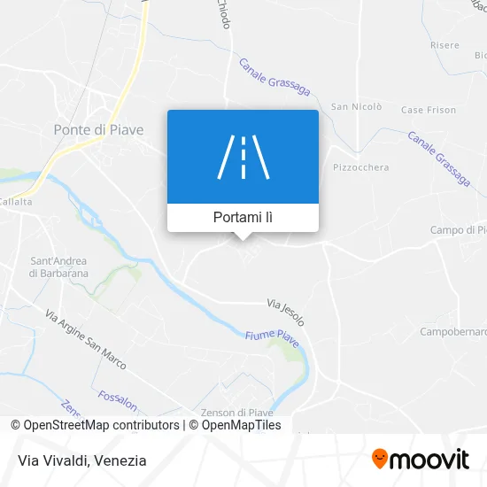 Mappa Via Vivaldi