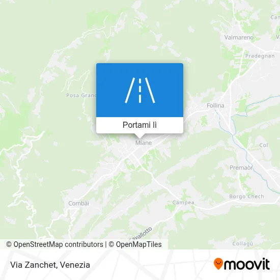 Mappa Via Zanchet