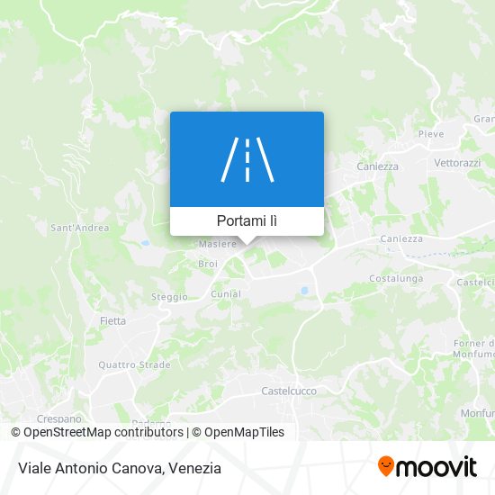 Mappa Viale Antonio Canova