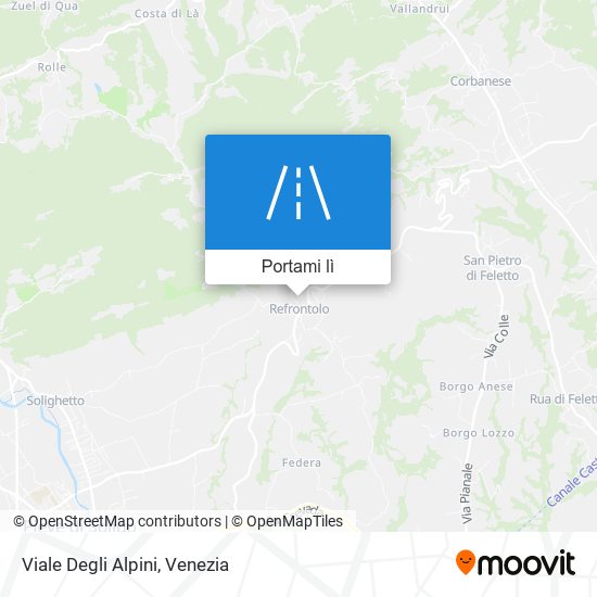 Mappa Viale Degli Alpini