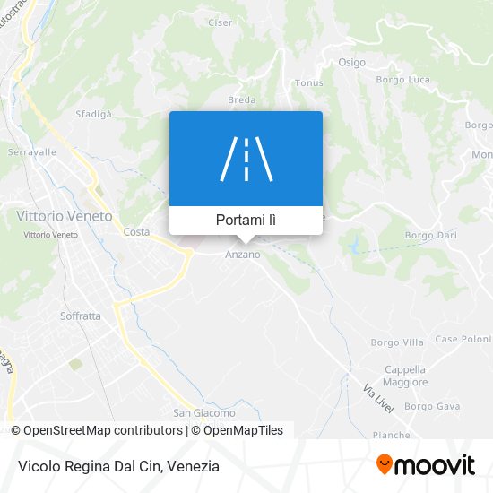 Mappa Vicolo Regina Dal Cin