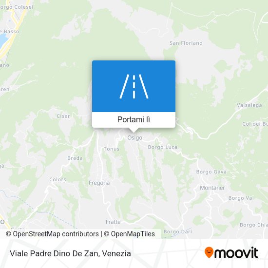 Mappa Viale Padre Dino De Zan