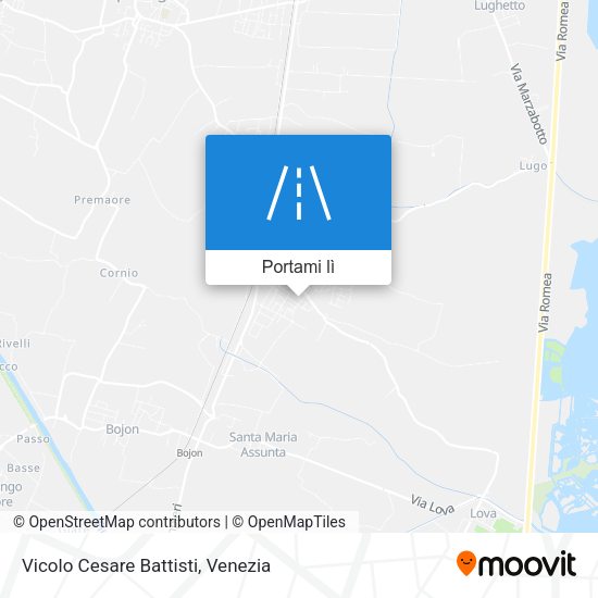 Mappa Vicolo Cesare Battisti