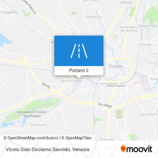 Mappa Vicolo Gian Girolamo Savoldo