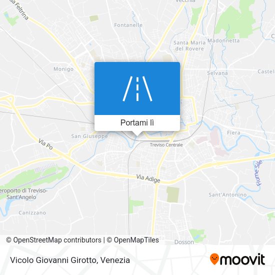 Mappa Vicolo Giovanni Girotto