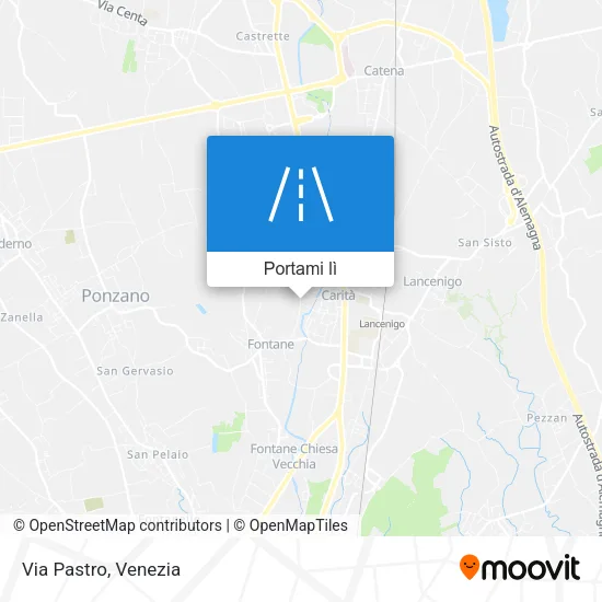 Mappa Via Pastro