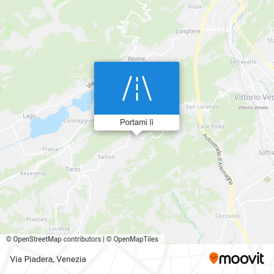 Mappa Via Piadera
