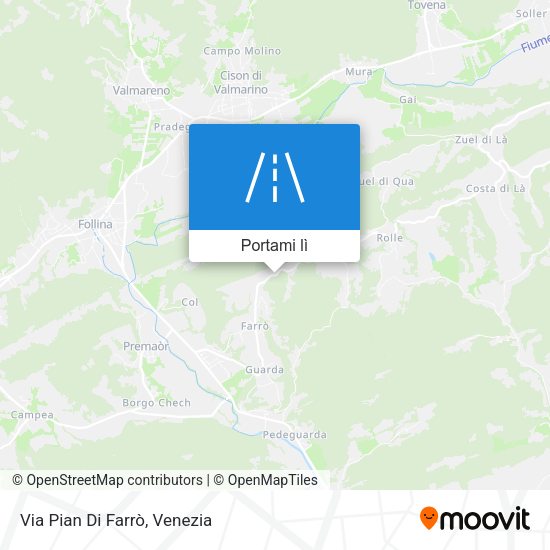 Mappa Via Pian Di Farrò