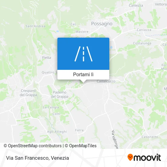 Mappa Via San Francesco