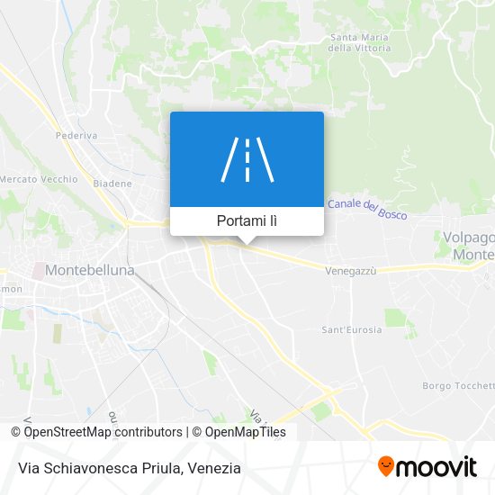 Mappa Via Schiavonesca Priula