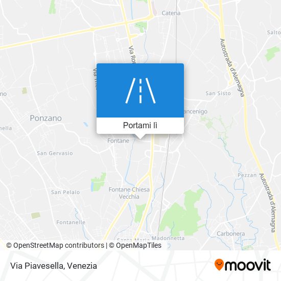 Mappa Via Piavesella