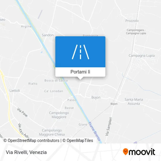 Mappa Via Rivelli