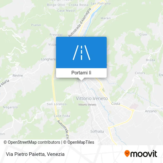 Mappa Via Pietro Paietta