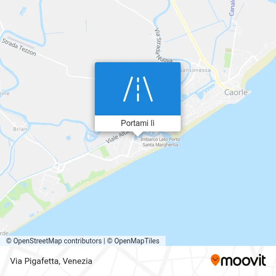 Mappa Via Pigafetta