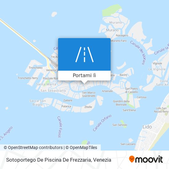 Mappa Sotoportego De Piscina De Frezzaria