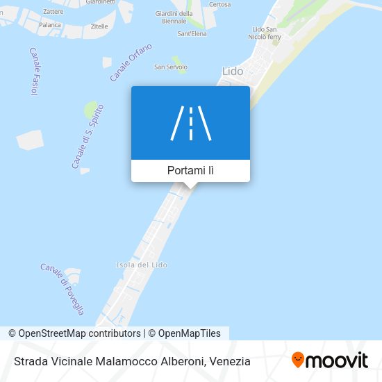 Mappa Strada Vicinale Malamocco Alberoni