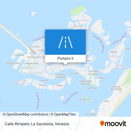 Mappa Calle Rimpeto La Sacrestia