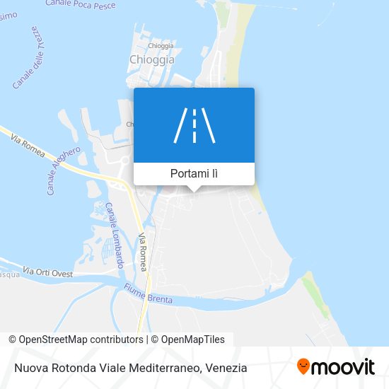 Mappa Nuova Rotonda Viale Mediterraneo