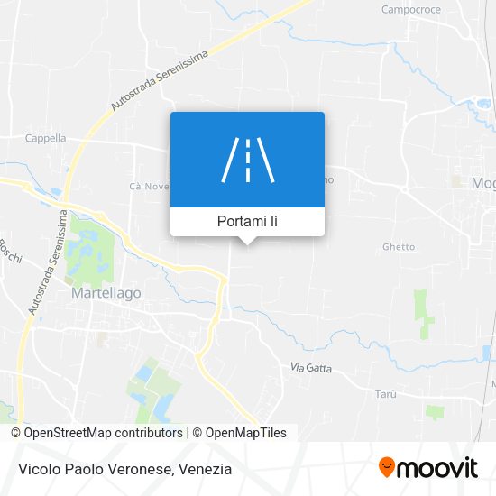 Mappa Vicolo Paolo Veronese