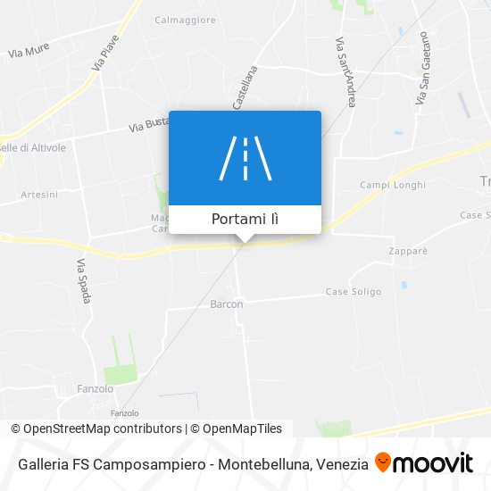 Mappa Galleria FS Camposampiero - Montebelluna