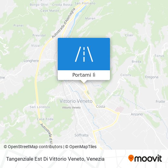 Mappa Tangenziale Est Di Vittorio Veneto