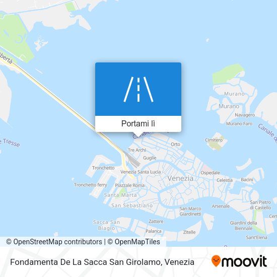 Mappa Fondamenta De La Sacca San Girolamo