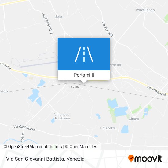Mappa Via San Giovanni Battista