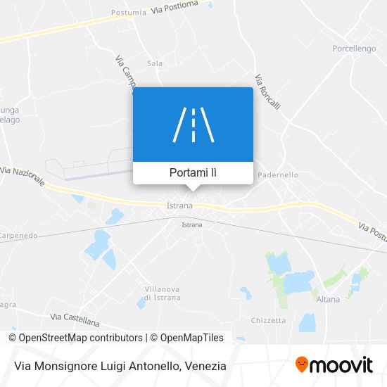 Mappa Via Monsignore Luigi Antonello