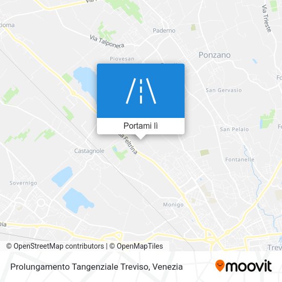 Mappa Prolungamento Tangenziale Treviso