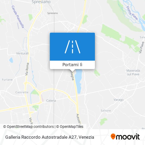 Mappa Galleria Raccordo Autostradale A27