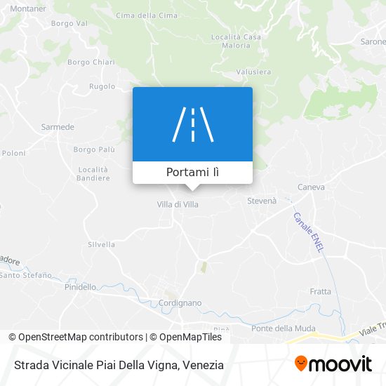 Mappa Strada Vicinale Piai Della Vigna